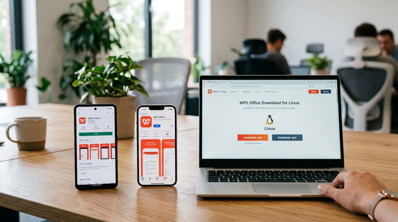 安卓 iOS Linux 版 WPS下载 途径对照