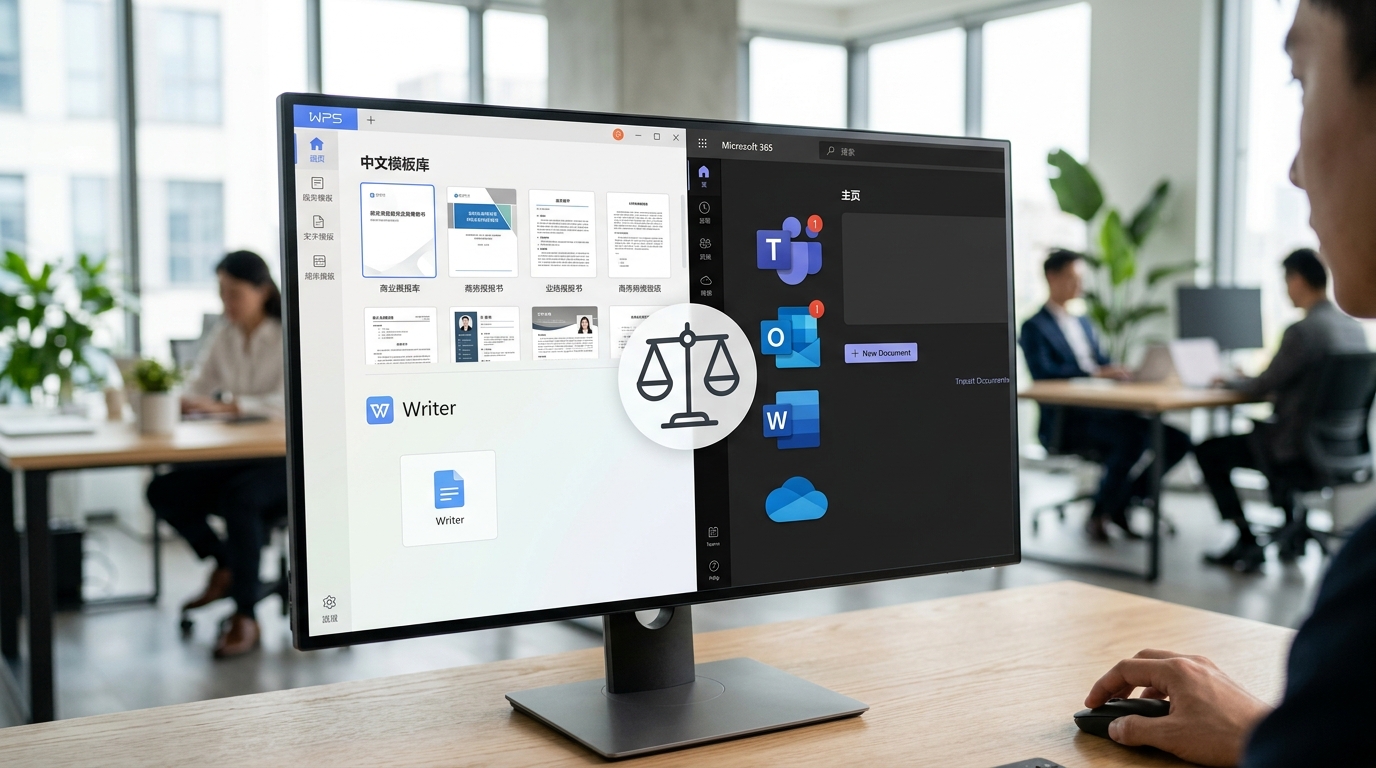 WPS与Microsoft Office功能、价格与生态系统对比