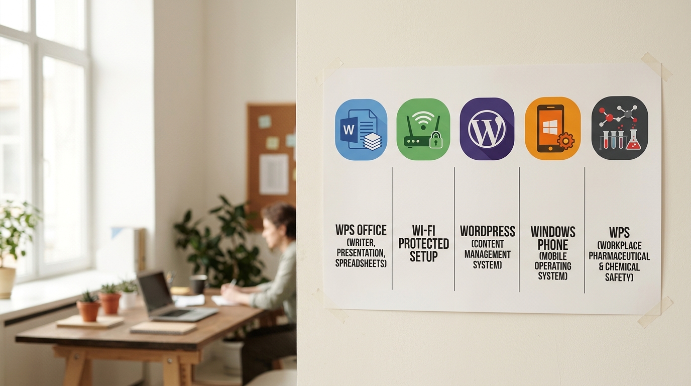 WPS 缩写歧义对照表 区分 WPS Office 与其他含义