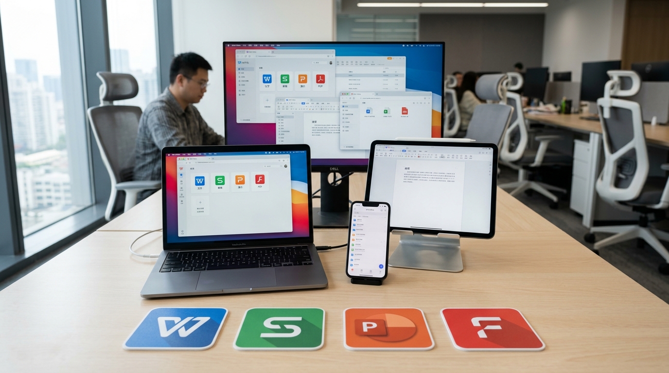 WPS Office 国产办公套件四大组件与多端同步