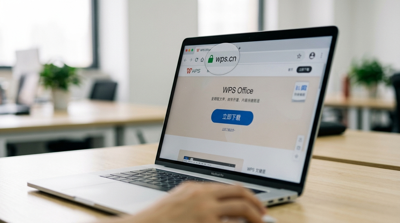 WPS下载官方渠道wps.cn域名与HTTPS证书辨别正版特征
