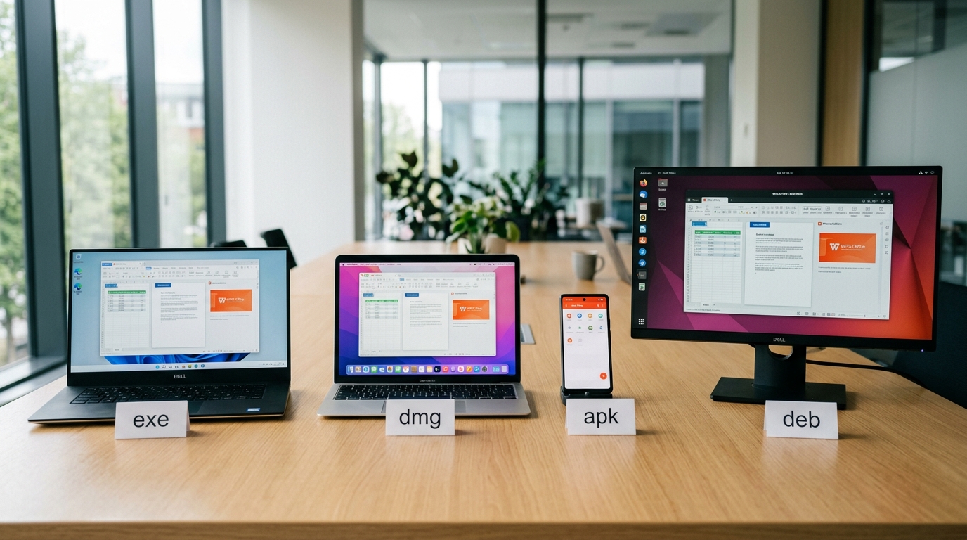 WPS下载全平台版本Windows Mac 手机 Linux选择对比